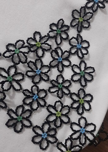 Zara İşlemeli Boncuklu Kadın Bluz