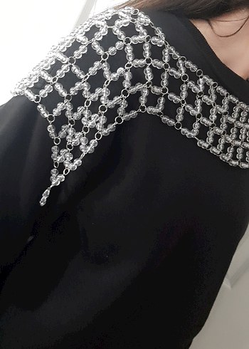 Gri Zincir Detaylı Gotik Vücut Zinciri - Görsel 7