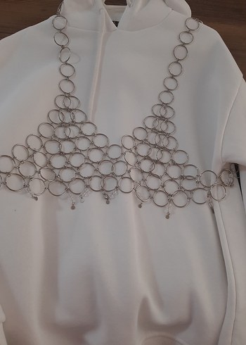 bohem gümüş halka Vücut Zinciri - Görsel 5