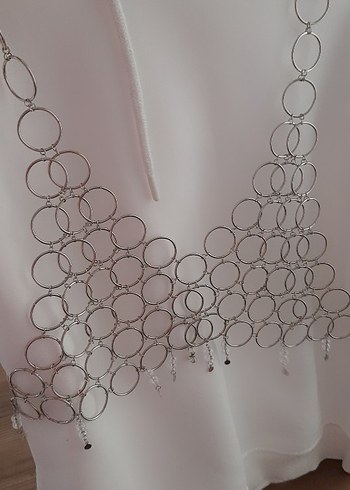 bohem gümüş halka Vücut Zinciri - Görsel 2