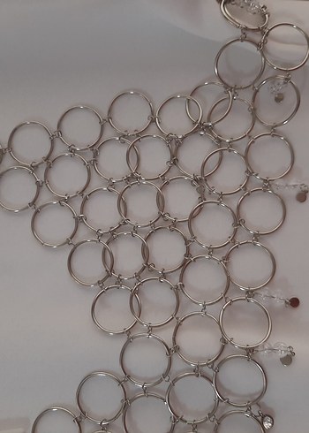 bohem gümüş halka Vücut Zinciri - Görsel 6