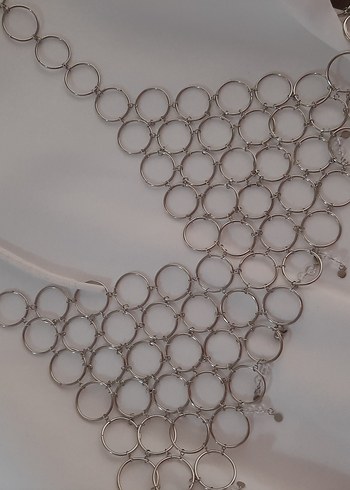 bohem gümüş halka Vücut Zinciri - Görsel 9