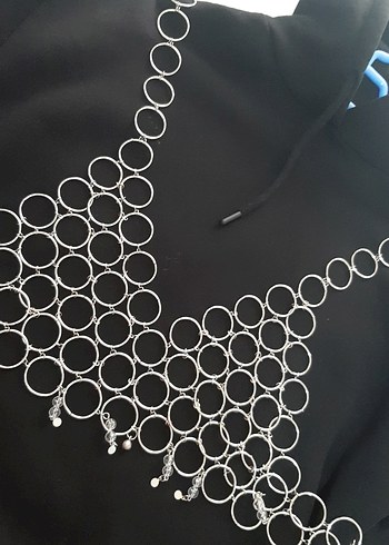 bohem gümüş halka Vücut Zinciri - Görsel 11