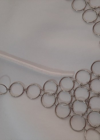 bohem gümüş halka Vücut Zinciri - Görsel 8