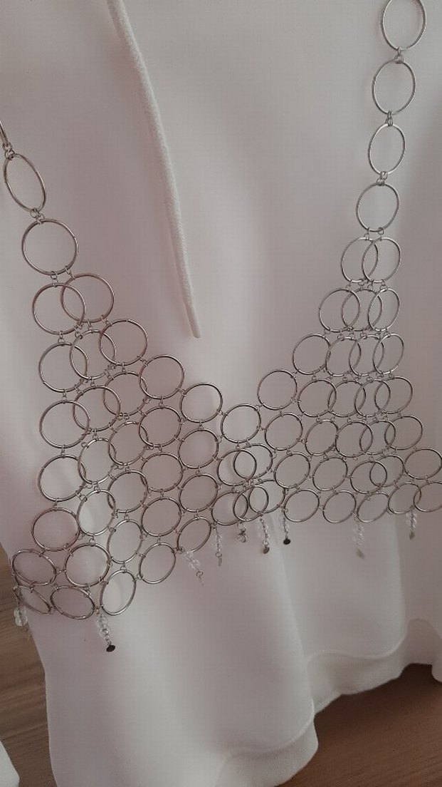 bohem gümüş halka Vücut Zinciri - Görsel 2