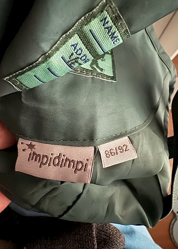18-24 Ay Beden yeşil Renk Çocuk Askılı Yağmur Tulumu unisex