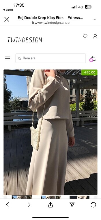 40 Beden Twin design etek
