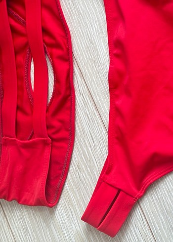 Kırmızı straplez Kadın Bikini Takımı - Görsel 4