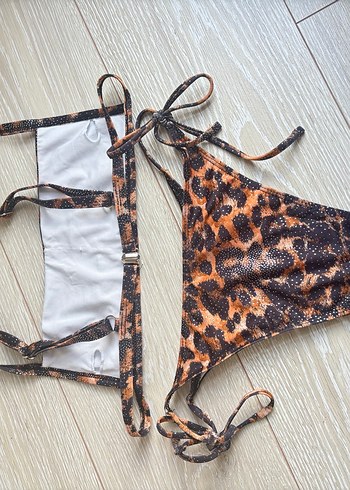 Leopar Desenli İpli Bikini Takımı - Görsel 3