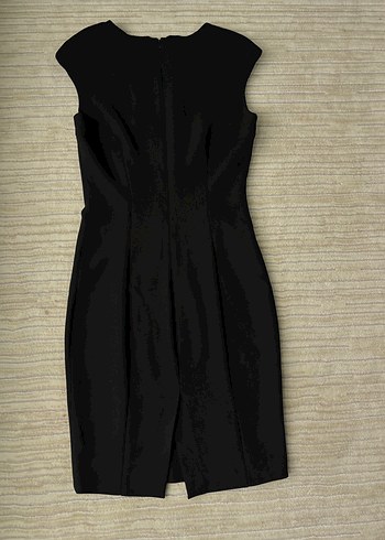 Zara Siyah Kolsuz Midi Kalem Elbise - Görsel 2