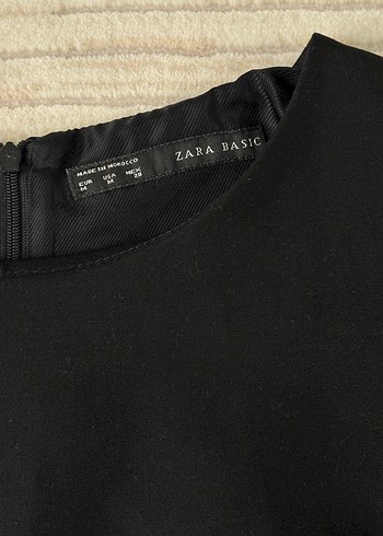 Zara Siyah Kolsuz Midi Kalem Elbise - Görsel 3
