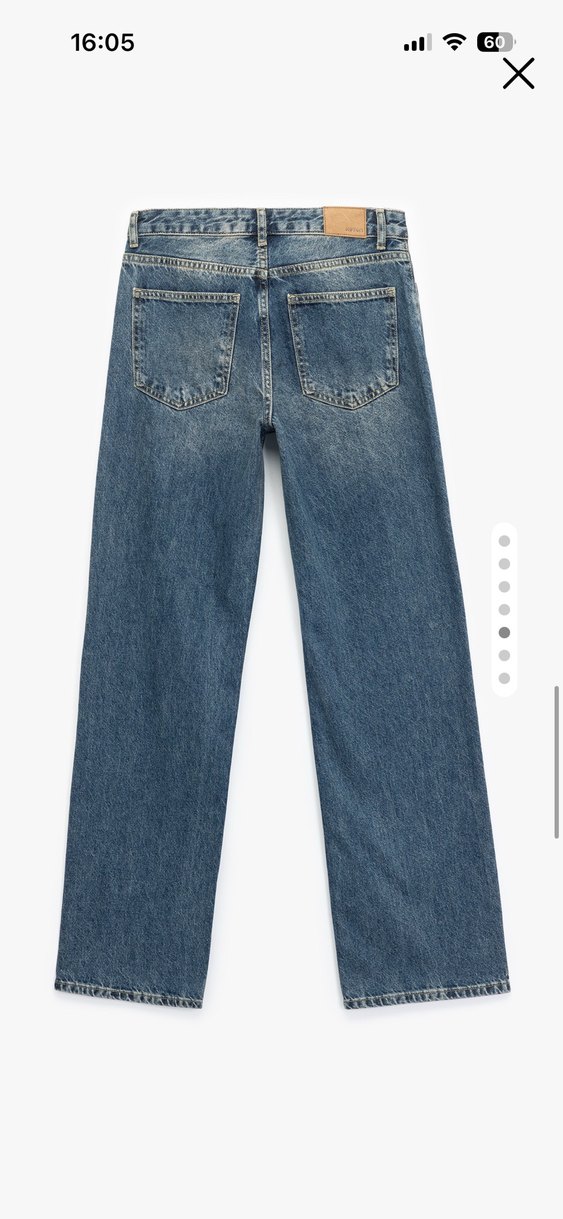Kadın Mavi Baggy Fit Bol Kot Pantolon jean - Görsel 2