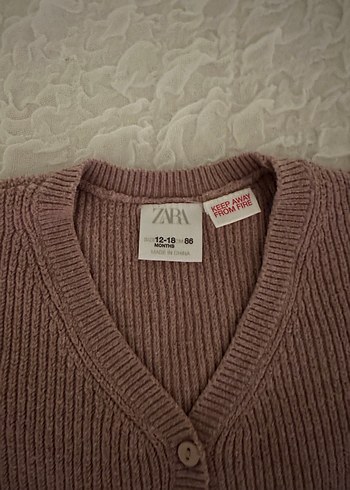 Zara Kız Örgü Hırka, Uzun Kollu, Rahat Kesim
