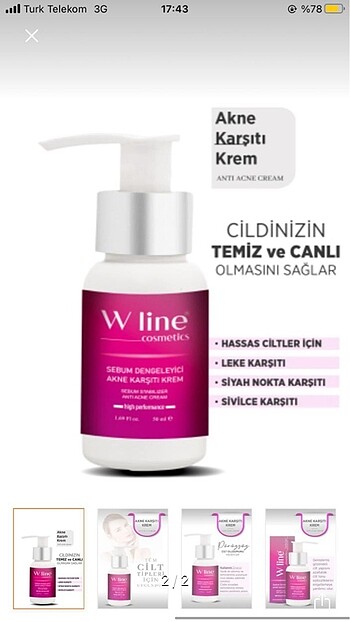 Akne önleyici krem
