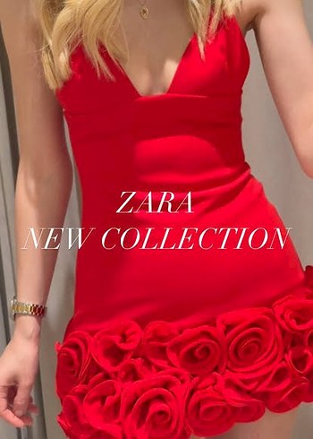 Zara zara çiçekli elbise