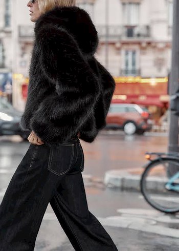 zara şapkalı pelus - Görsel 3