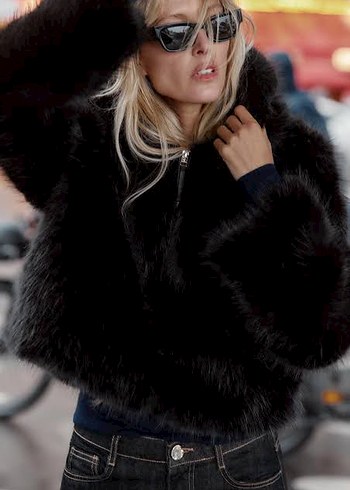 zara şapkalı pelus - Görsel 2