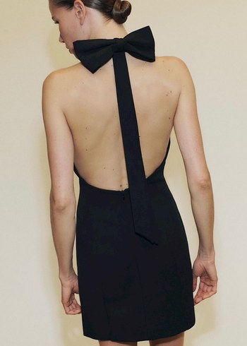 Zara Fiyonklu Mini Elbise