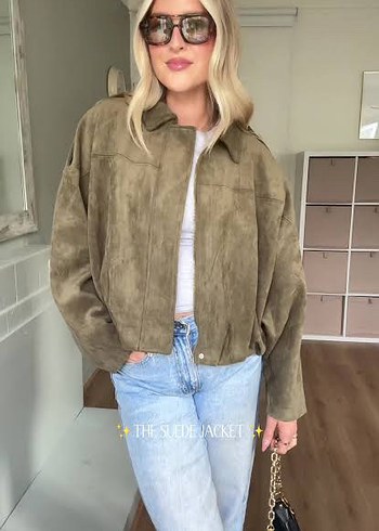 ZARA SÜET BOMBER CEKET