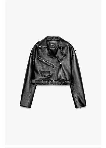 Zara deri biker ceket 