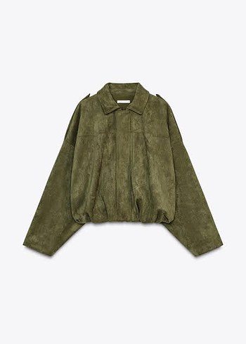 Zara ZARA SÜET BOMBER CEKET