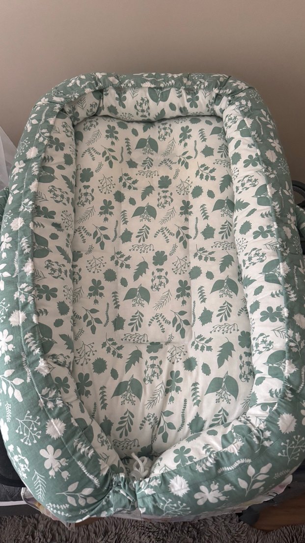 Sevibebe Yeşil Desenli Reflü Yatağı - Görsel 3