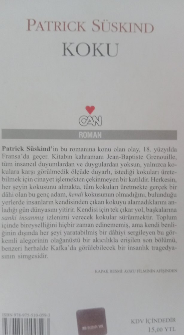 Koku - Bir Katilin Öyküsü Romanı - Görsel 2