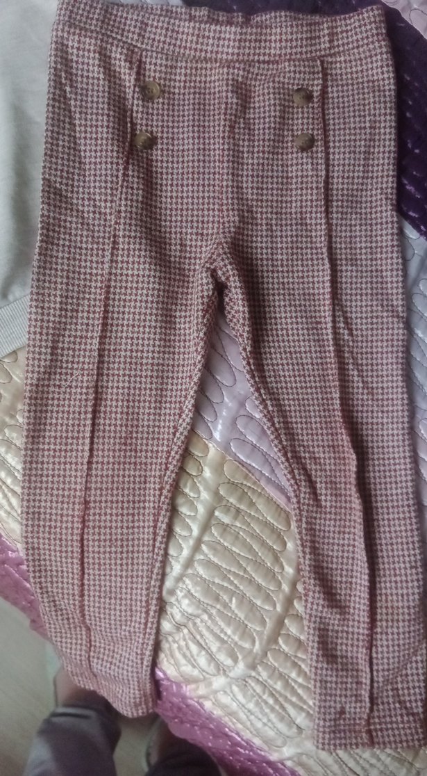 24-36 ay Düğme detayli beli lastikli Pembe kız Bebek Takımı - Görsel 2