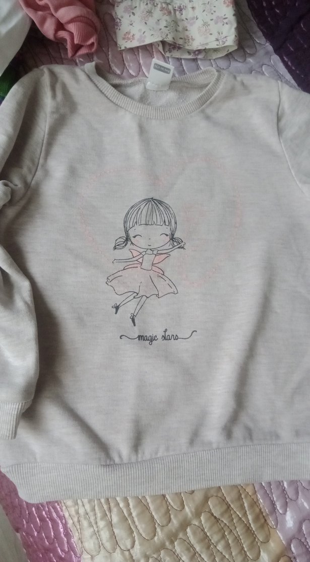 24-36 ay Düğme detayli beli lastikli Pembe kız Bebek Takımı - Görsel 4