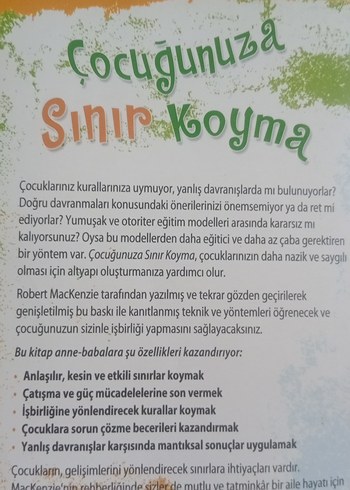 Çocuğunuza Sınır Koyma - Robert J. Mackenzie - Görsel 2