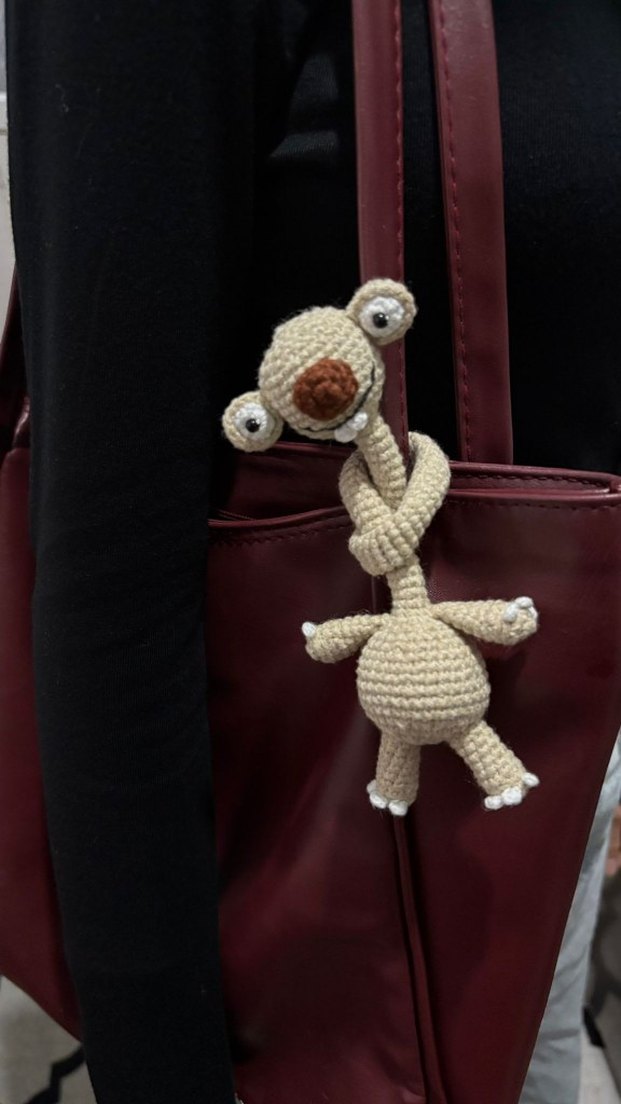 Örgü Sid Çanta Charmı - Görsel 4