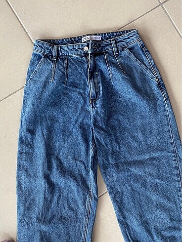 36 Beden mavi Renk Zara Balon Model Jean Pantolon