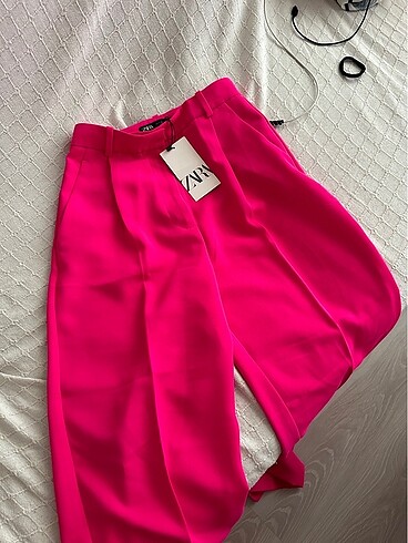 xs Beden pembe Renk Zara palazzo pantolon