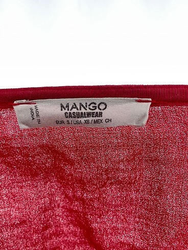 s Beden kırmızı Renk Mango Bluz %70 İndirimli.