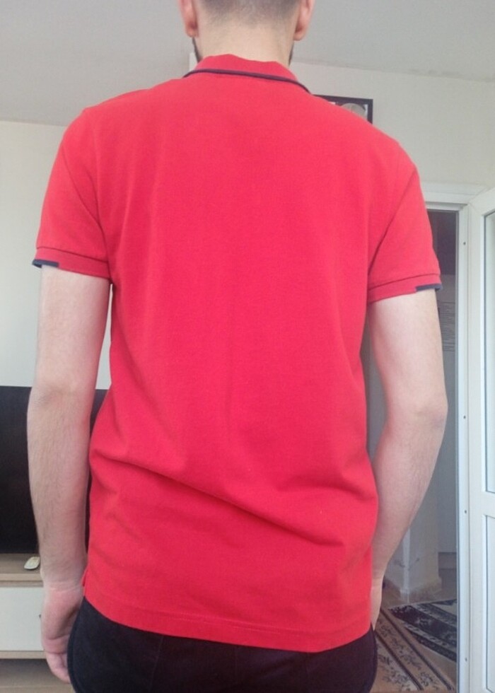 Lecoste kırmızı tişört  - Görsel 2