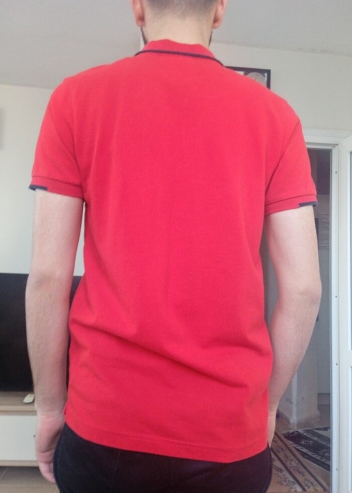 Lecoste kırmızı tişört  - Görsel 3