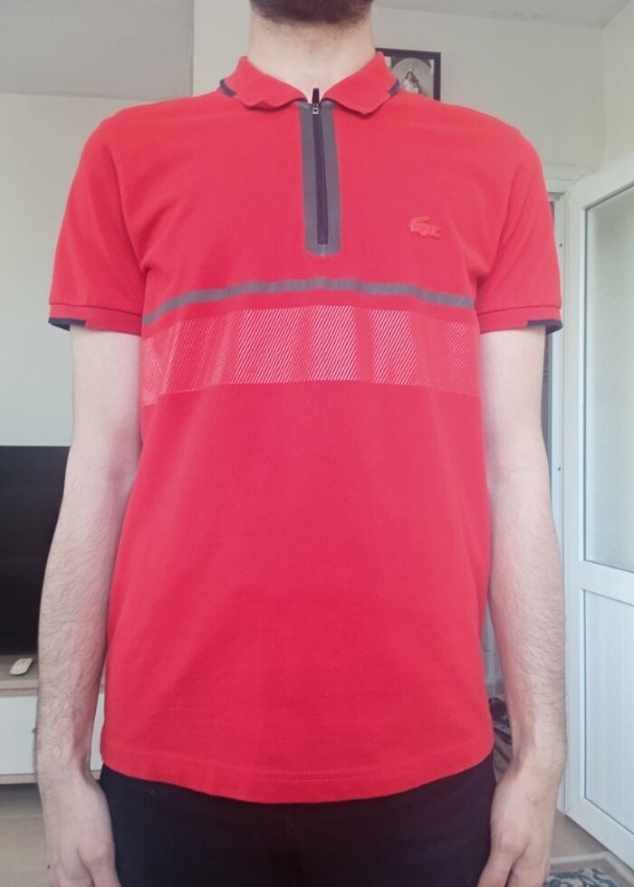 Lecoste kırmızı tişört  - Görsel 4