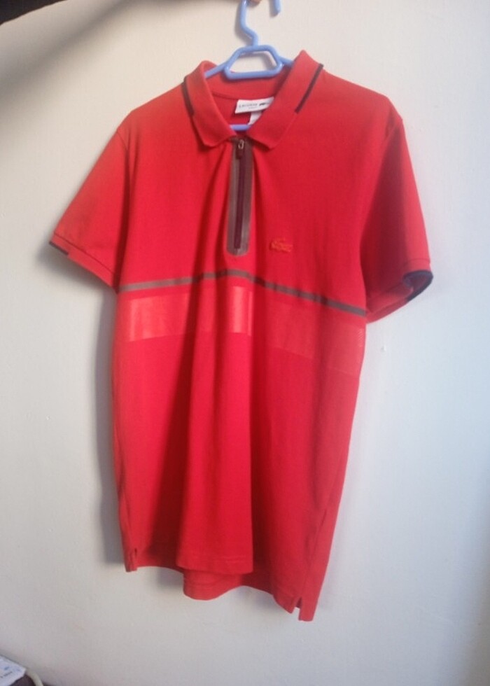 Lecoste kırmızı tişört  - Görsel 5