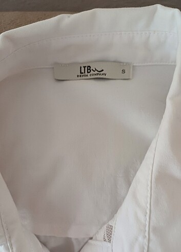 LTB BEYAZ DANTEL DETAYLI GÖMLEK 