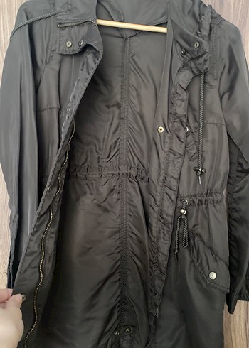 Haki Yeşil Bel Detaylı Kadın Midi Ceket - Görsel 4