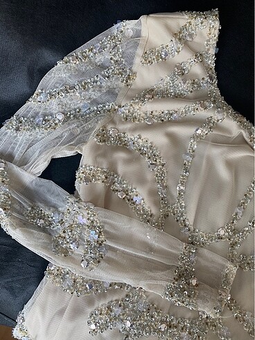 After party elbisesi payetli - Görsel 5