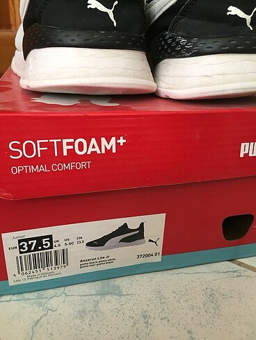 37,5 Beden siyah Renk puma kadın spor ayakkabı