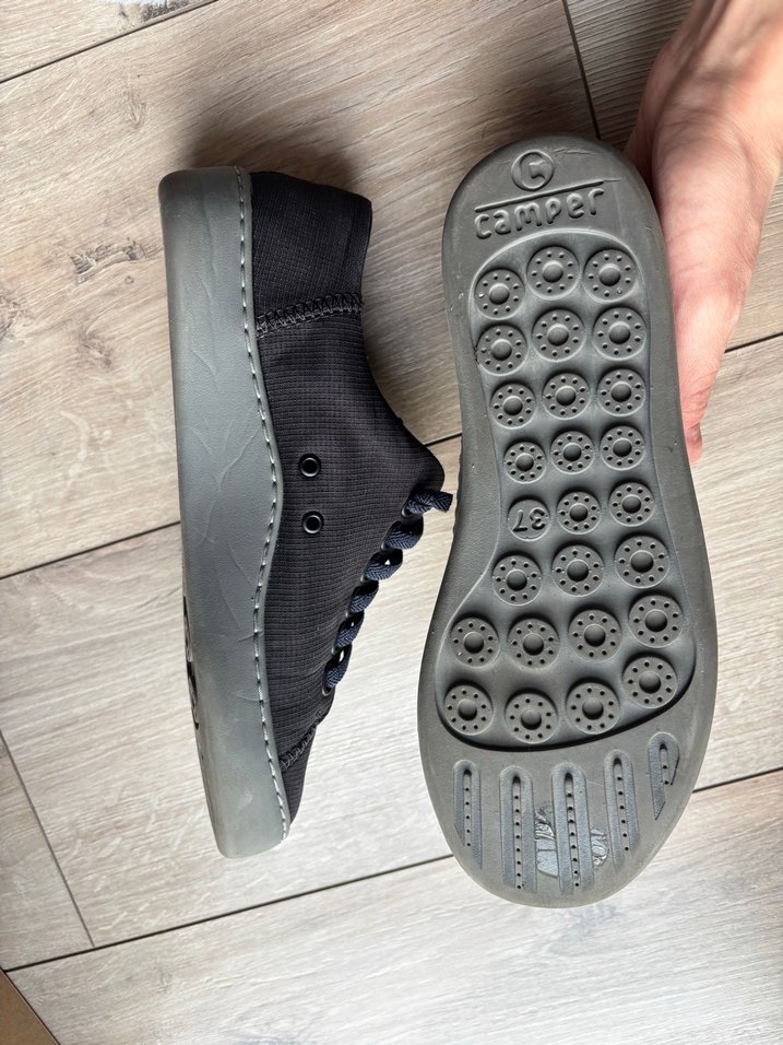 Camper Gri-siyah kadın sneaker - Görsel 4