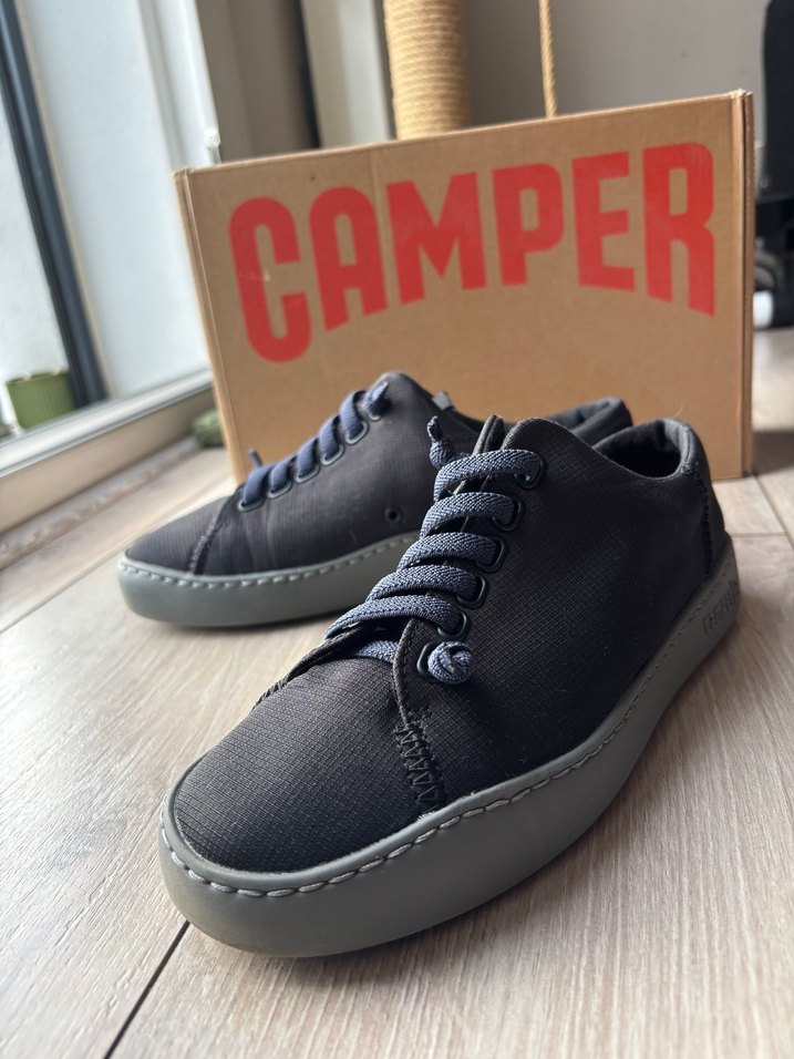 Camper Gri-siyah kadın sneaker - Görsel 5