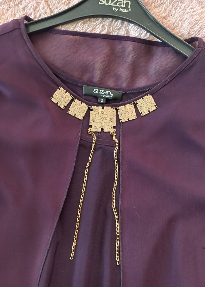 Şifon elbise - Görsel 4