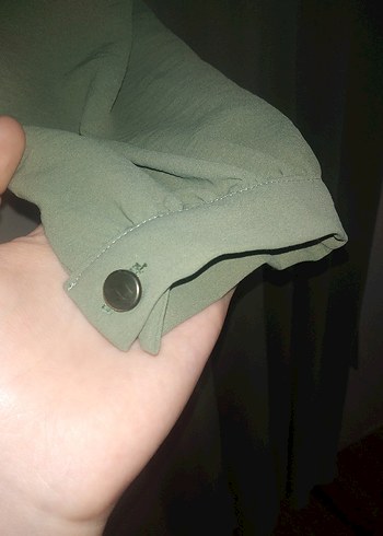 46 Beden haki Renk Kadın Klasik Kesim Uzun Keten Elbise