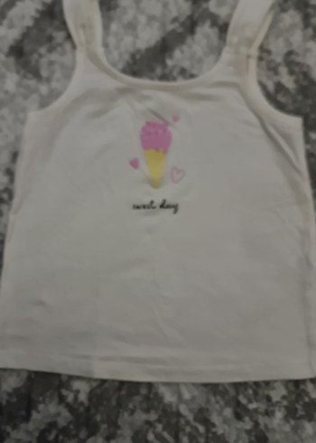 Kız Çocuk Bol Kesim Kot Pantolon ve sifir kol üstlük - Görsel 6