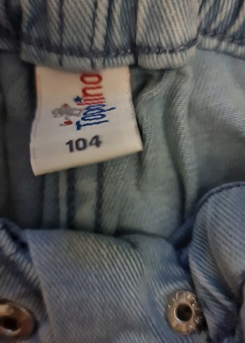 Kız Çocuk Bol Kesim Kot Pantolon ve sifir kol üstlük - Görsel 4