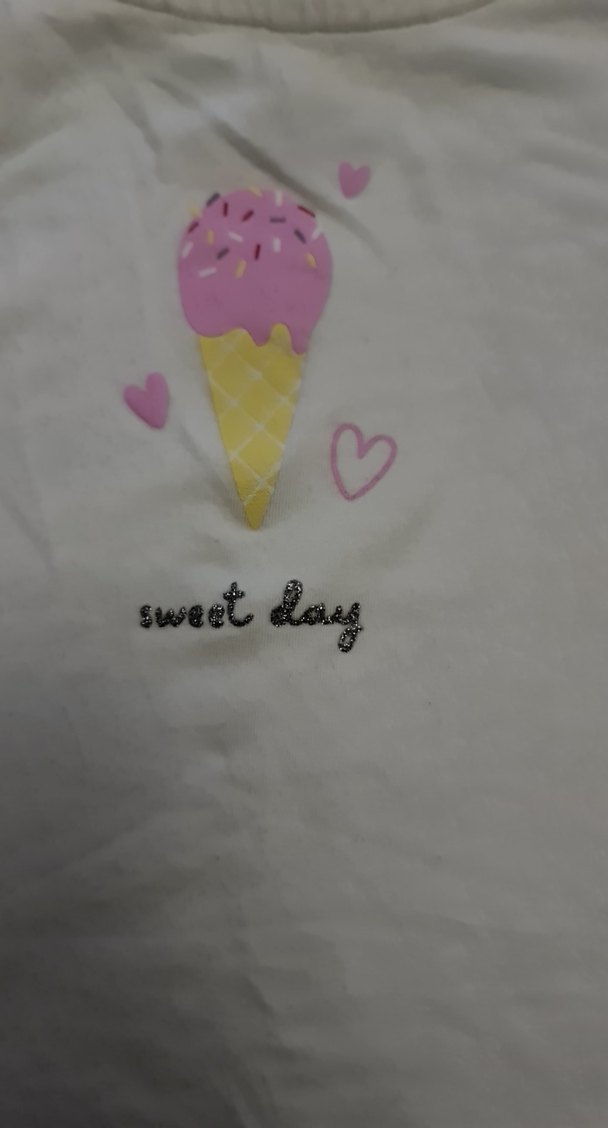 Kız Çocuk Bol Kesim Kot Pantolon ve sifir kol üstlük - Görsel 5