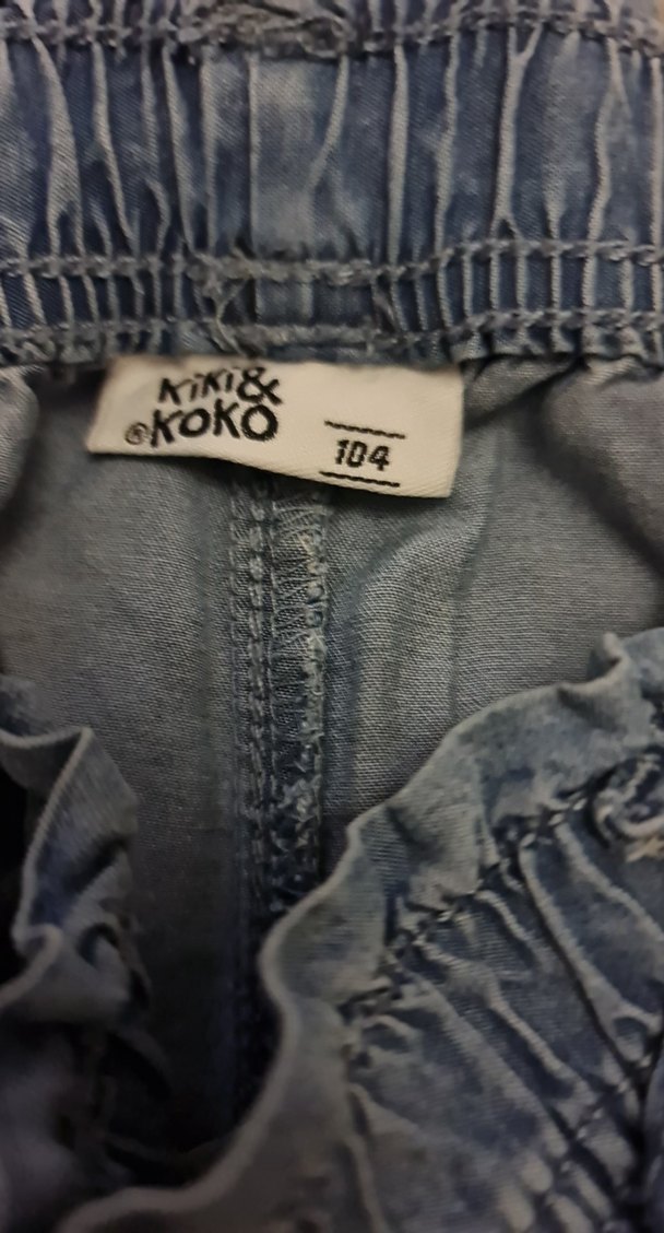 mavi Midi Kücük kiz Kot Pantolon - Görsel 2